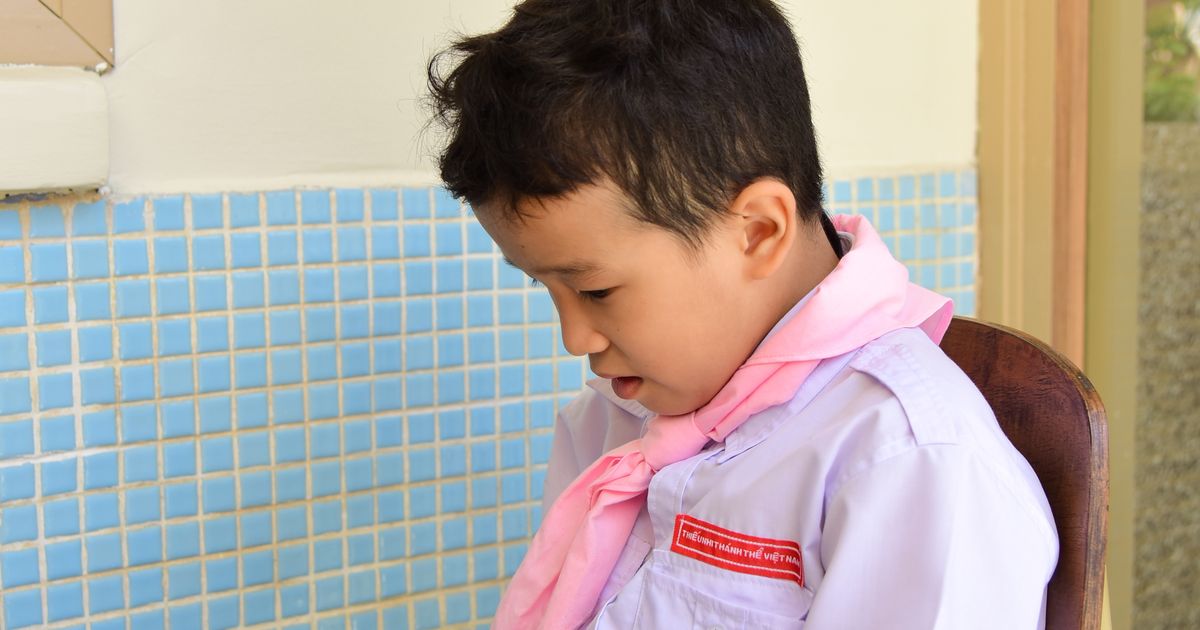 子ども向けのタブレット学習の様子