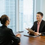 転職相談の面談を受ける様子