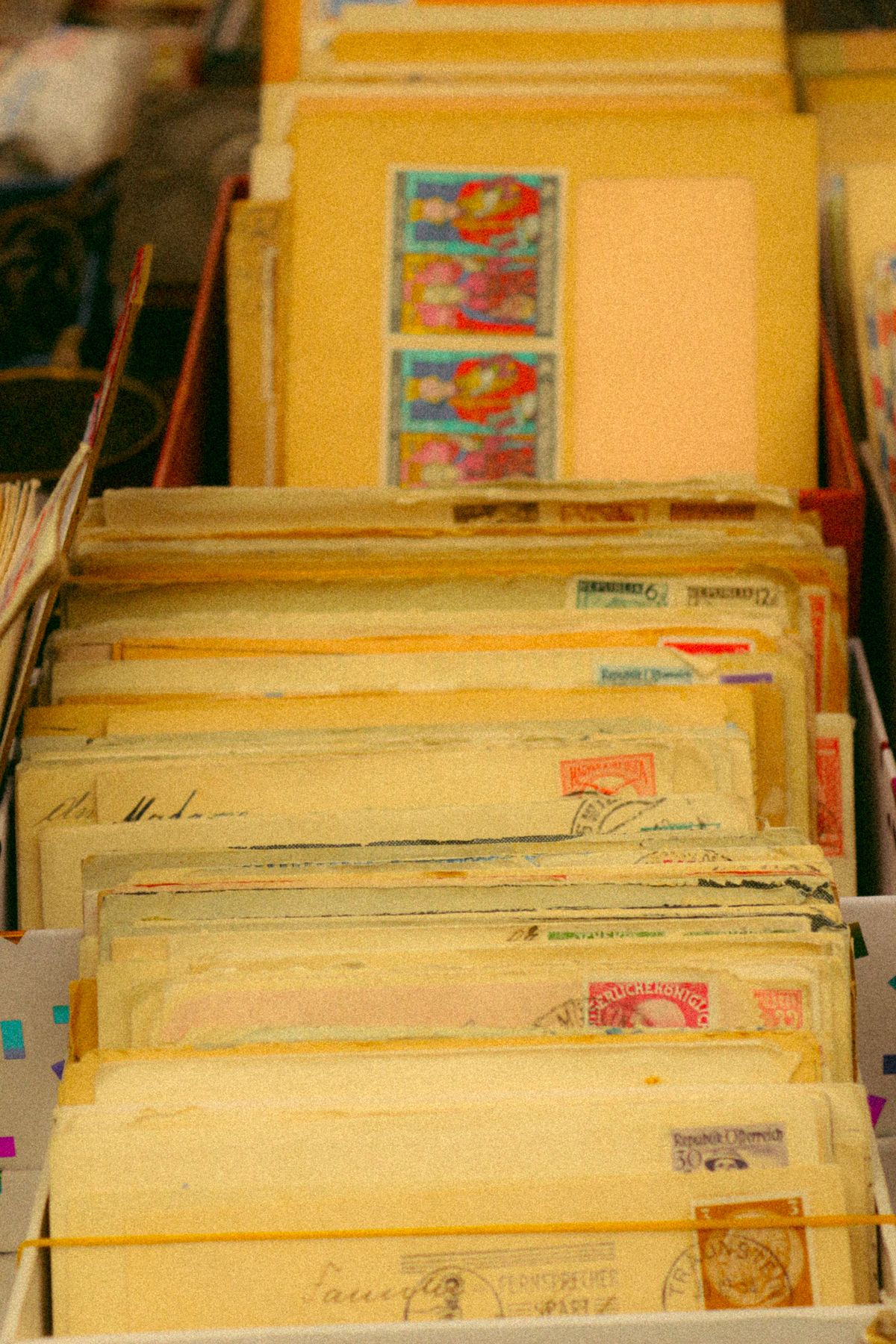 棚に並ぶ大量の書類フォルダ