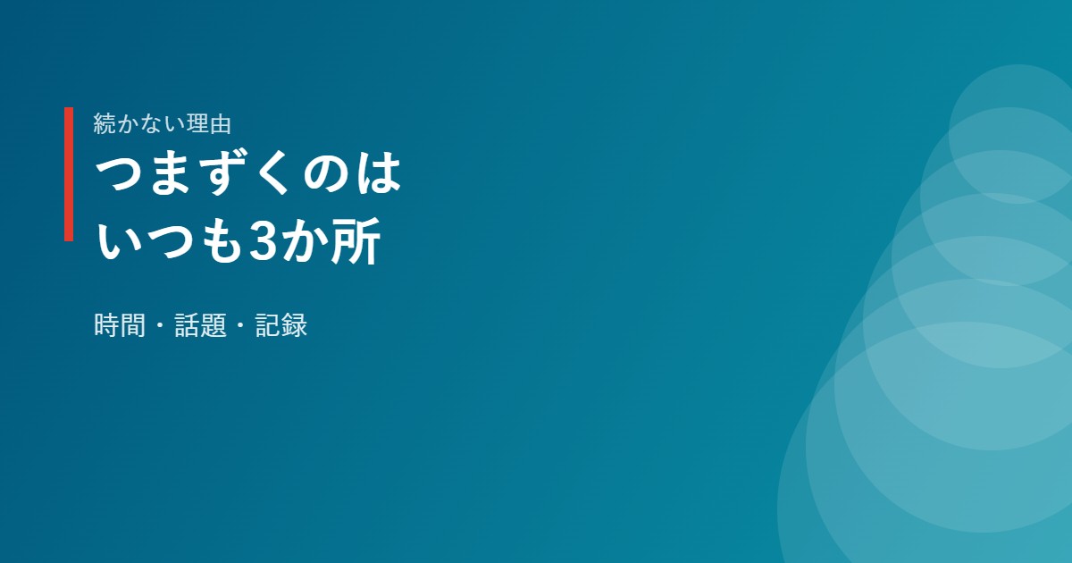 Speakの学習が続かなくなる3つのつまずきポイントのイメージ
